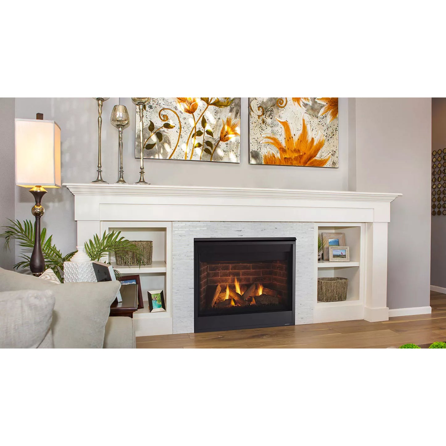 Majestic Quartz 32" Top/Rear Direct Vent Fireplace with IntelliFire Touch Ignition