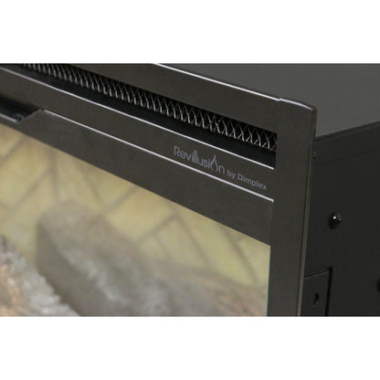 Dimplex Revillusion 42 inch Built-In Electric Firebox w/ Glass and Plug Kit | Herringbone Brick