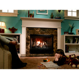 Heat & Glo Reveal 36" Open Hearth B-Vent Gas Fireplace radiant unit with IntelliFire (NG) with Traditional Brick Refractory