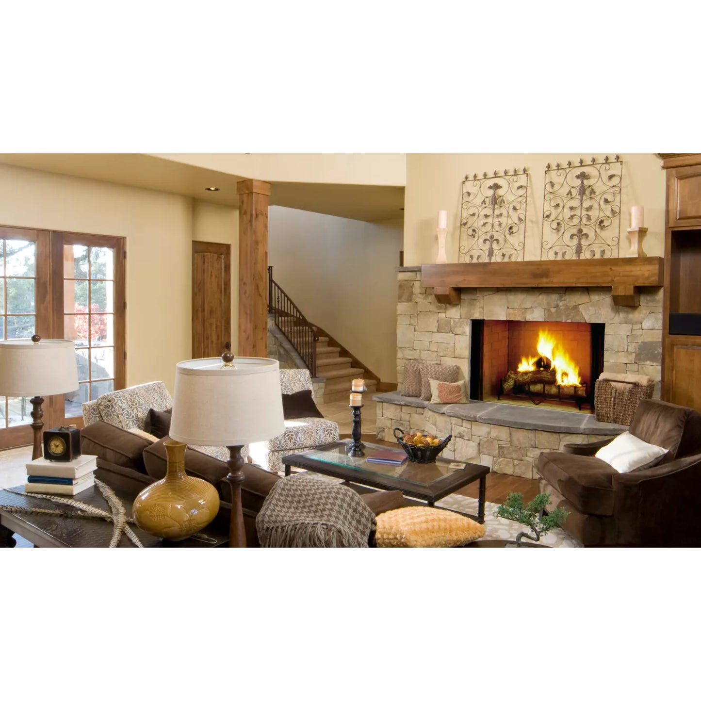 Majestic Biltmore 42" Radiant Wood Burning Fireplace