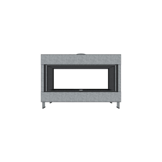 Flare Fireplace Modern See Through Linear Fireplace with 16" Glass