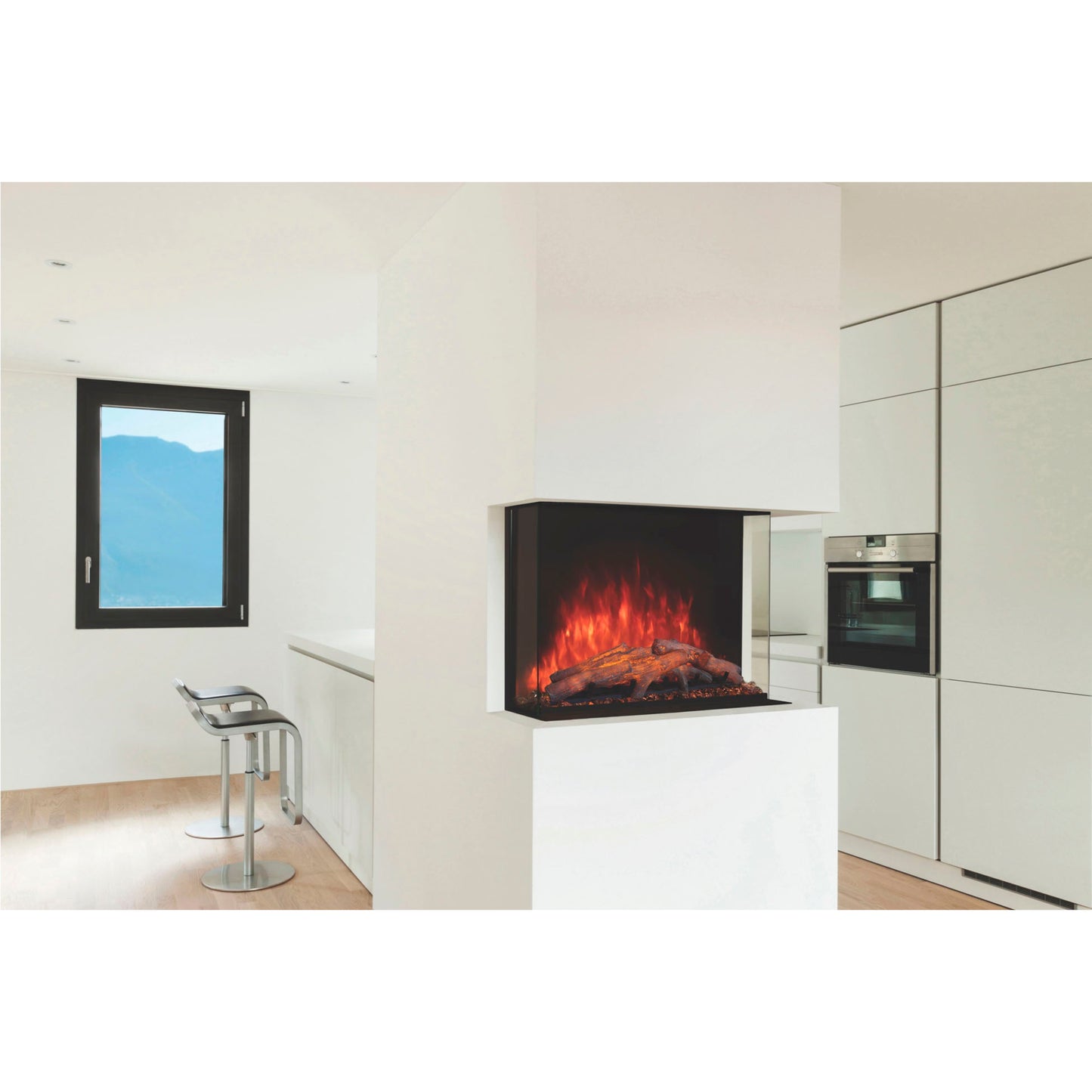 Modern Flames Sedona Pro Multi 36" 3-Sided / 2-Sided Built In Electric Fireplace