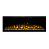 Modern Flames Allwood Wall System in Driftwood Gray | 60'' Spectrum Slimline Electric Fireplace