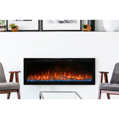 Modern Flames 50'' Spectrum Slimline Wall Mount / Recessed Linear Electric Fireplace