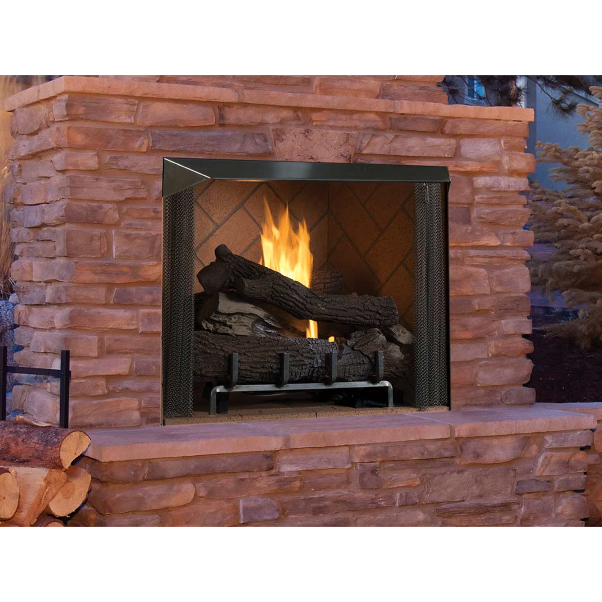 Superior VRE6050 50" Outdoor Vent-Free Fireboxes, Masonry