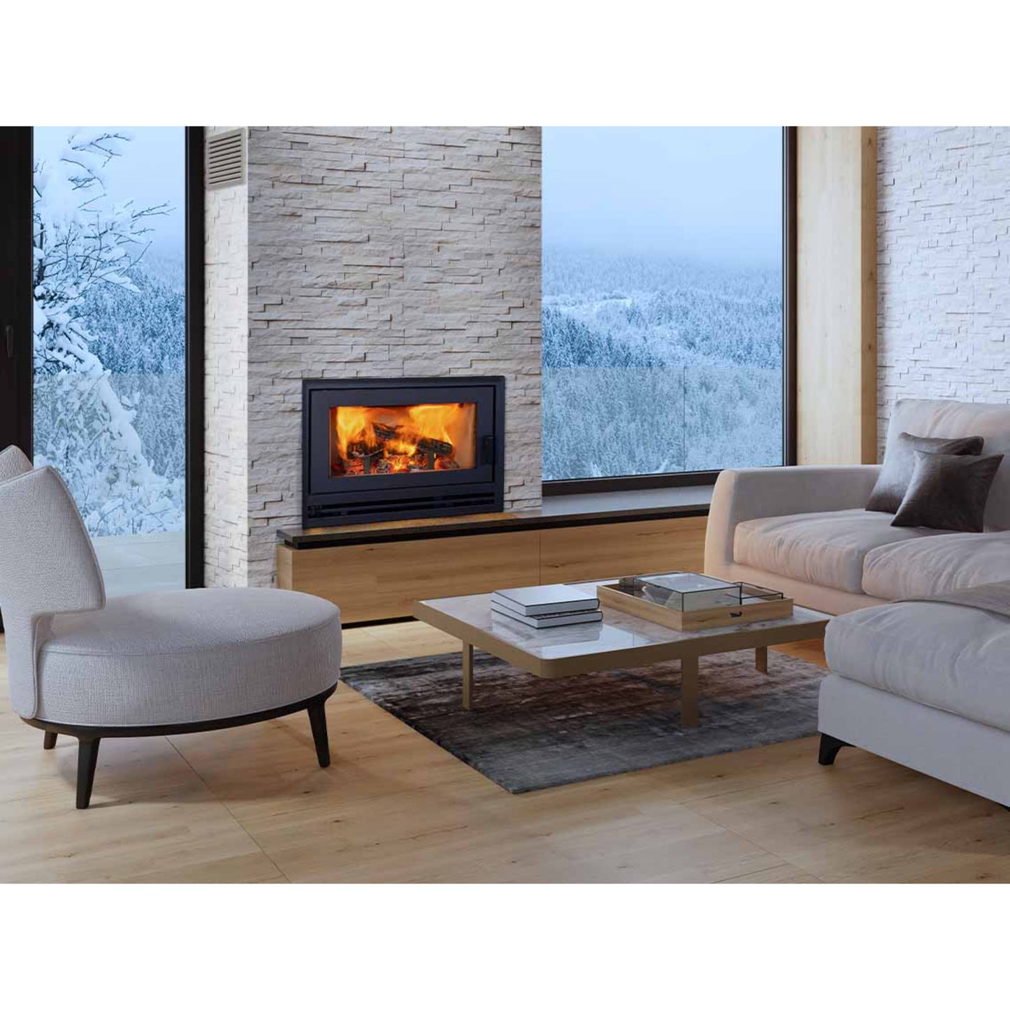 Superior WCT4920 EPA Certified Wood-Burning Fireplace, Front Open, Circulating