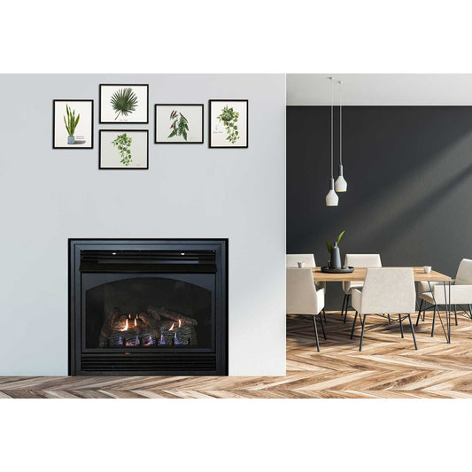 Empire Lincoln Vent-Free Fireplace with Slope Glaze Burner, Premium 32''