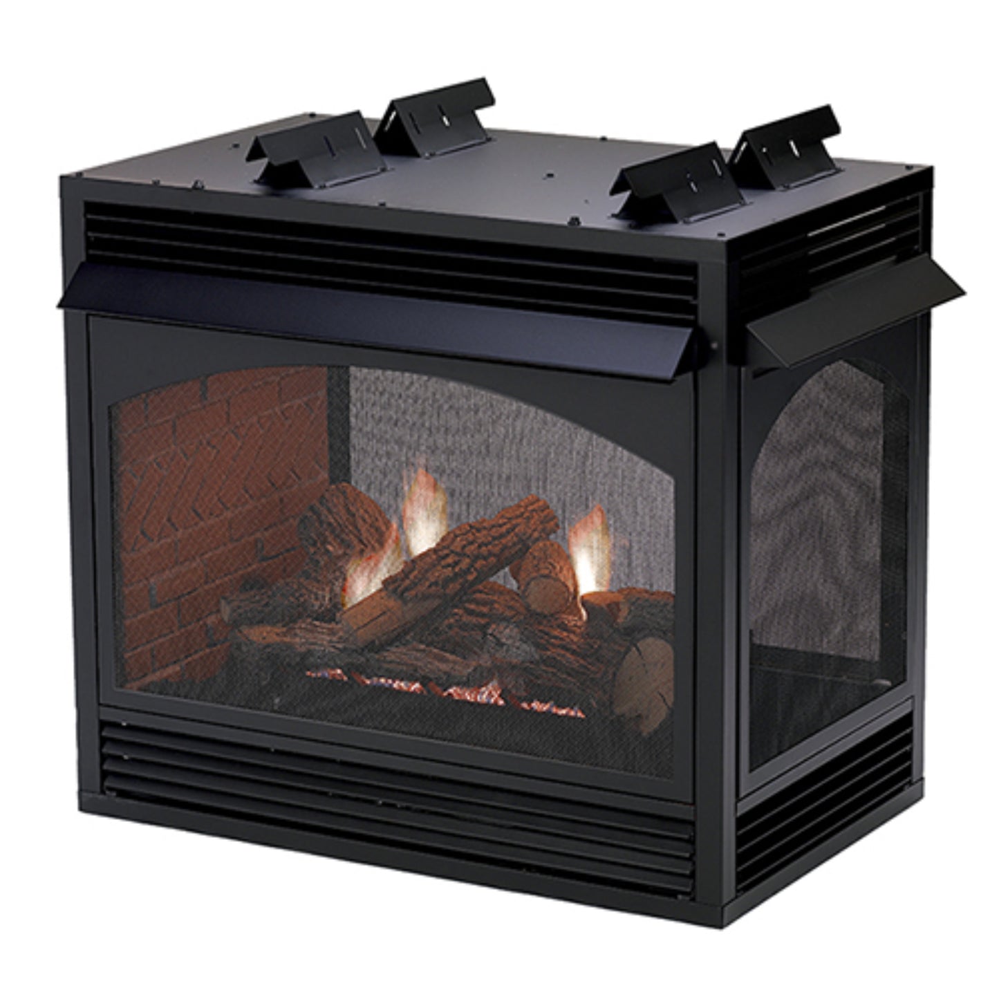 Empire Lincoln Vent-Free Fireplaces, Peninsula & See-Through, Premium 36