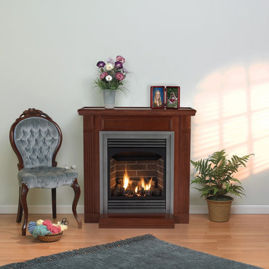 Empire Lincoln Vent-Free Fireplace with Slope Glaze Burner, Premium 24''