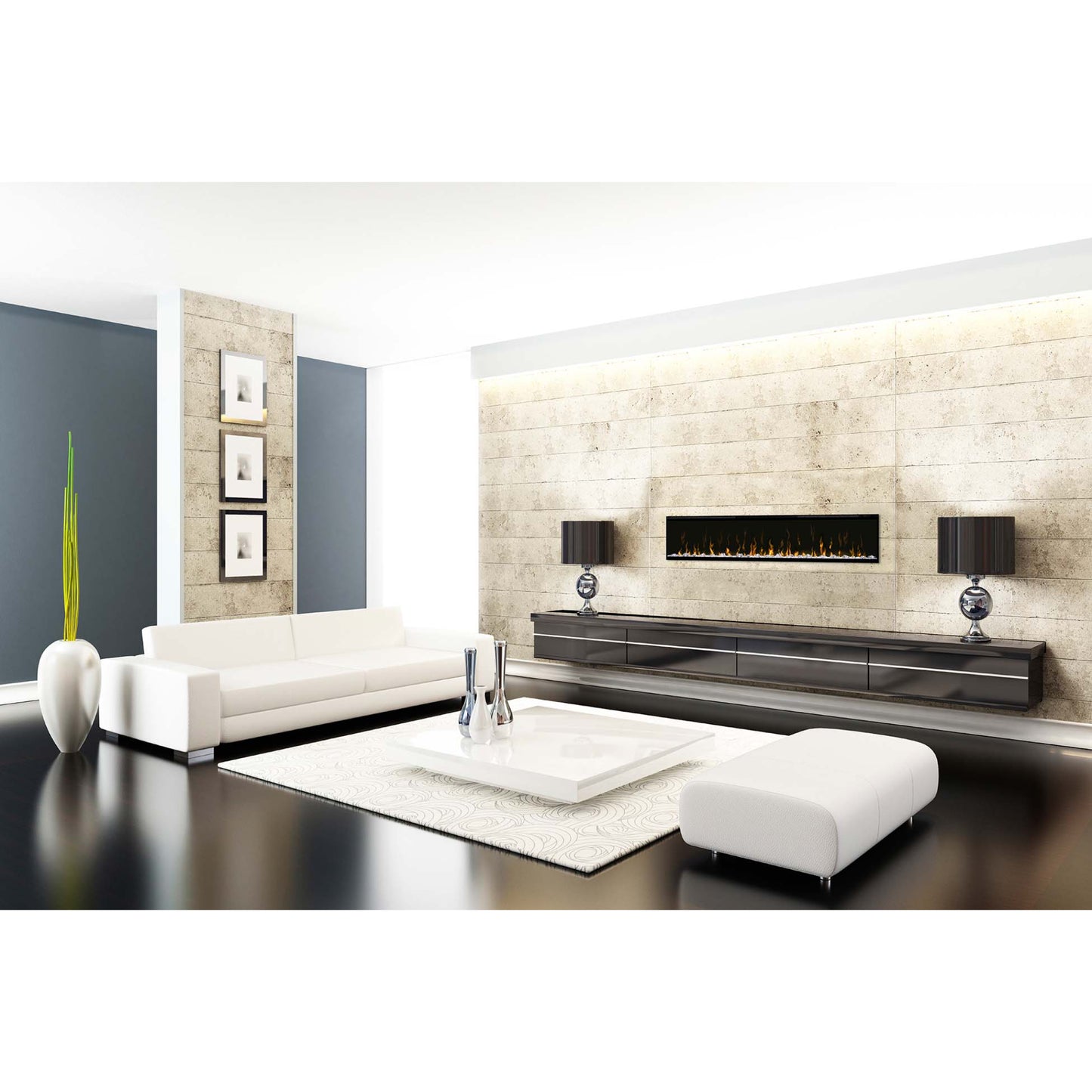 Dimplex IgniteXL 74" Linear Recessed / Built in Electric Fireplace