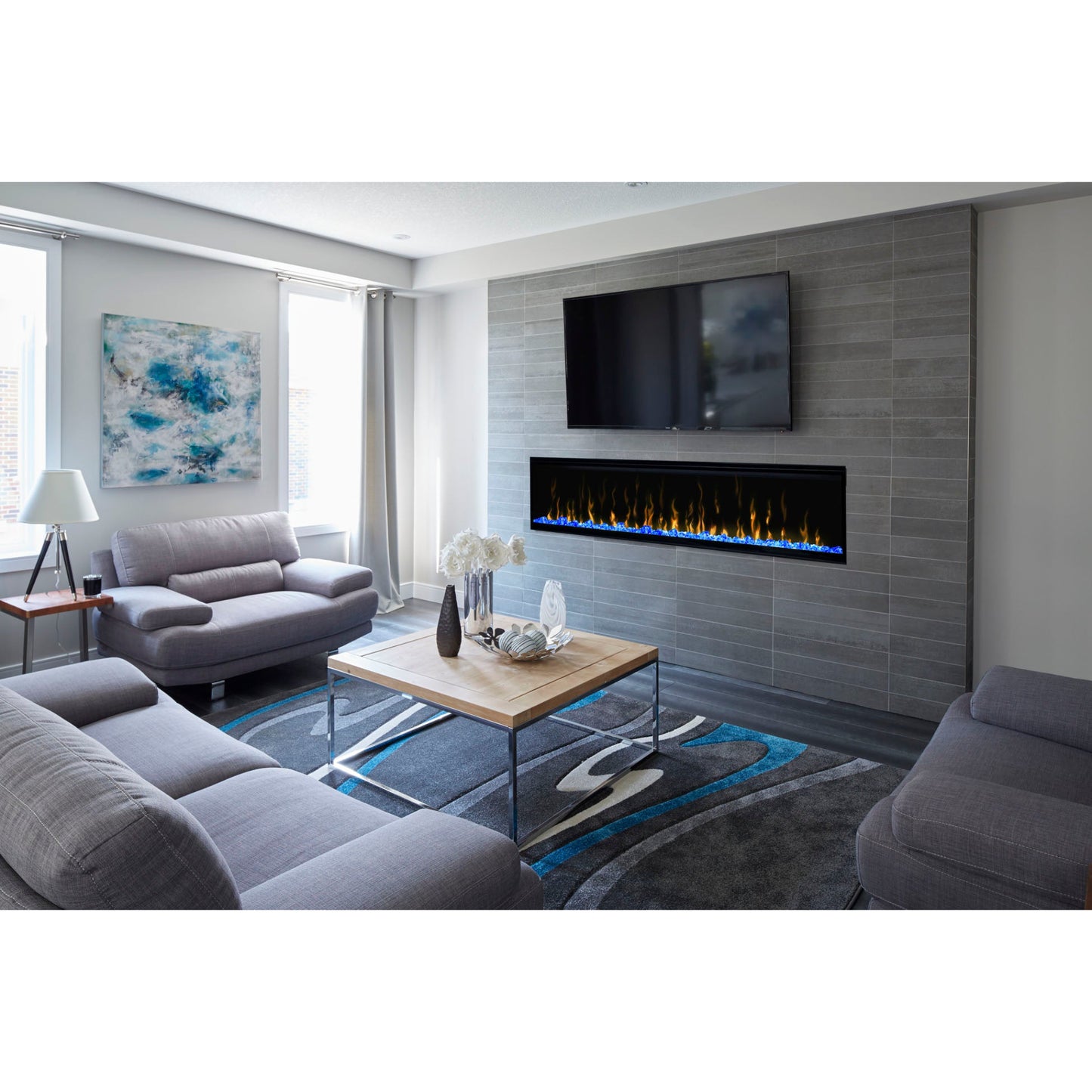 Dimplex IgniteXL 74" Linear Recessed / Built in Electric Fireplace