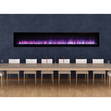 Astria Plexus Electric Fireplace, Radiant, Front View