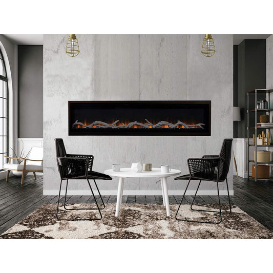 Astria Plexus Electric Fireplace, Radiant, Front View