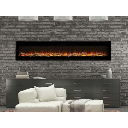 Astria Plexus 72" Electric Fireplaces, Radiant, Front View