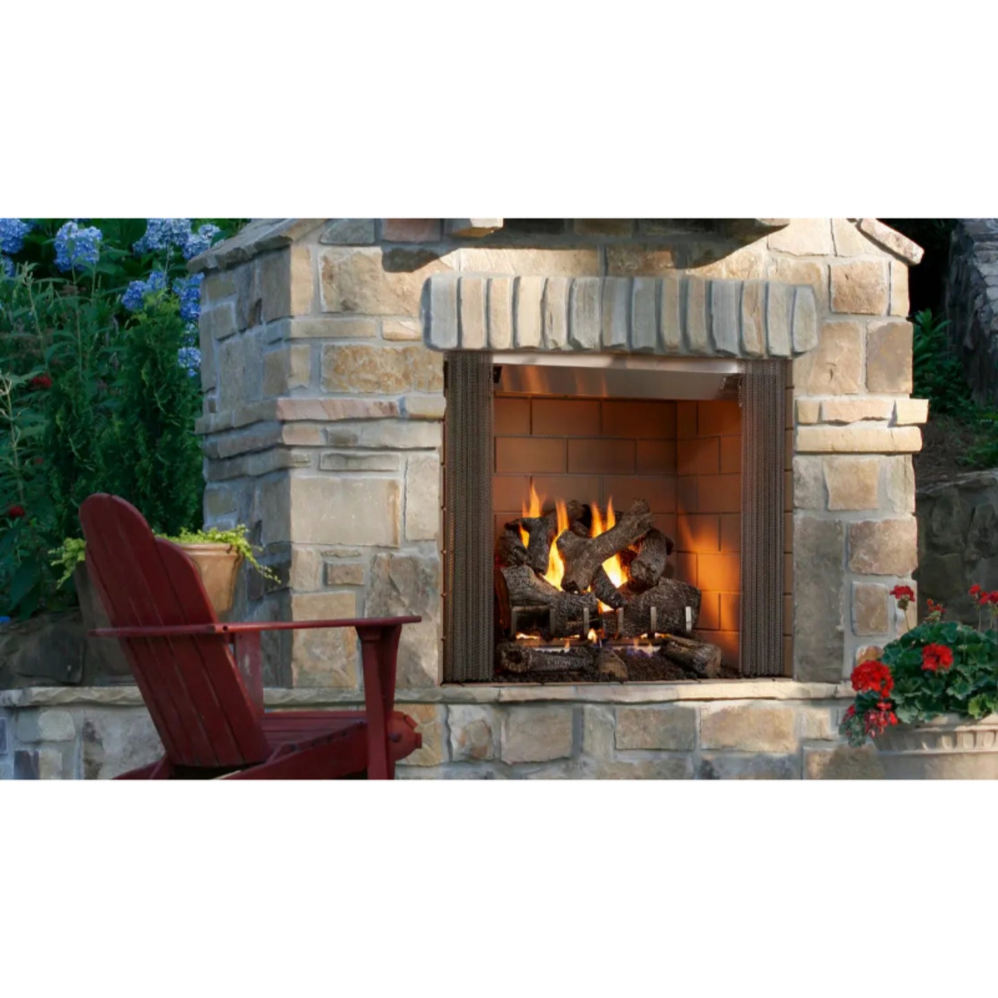 Majestic Castlewood 42"  Outdoor Wood Burning Fireplace