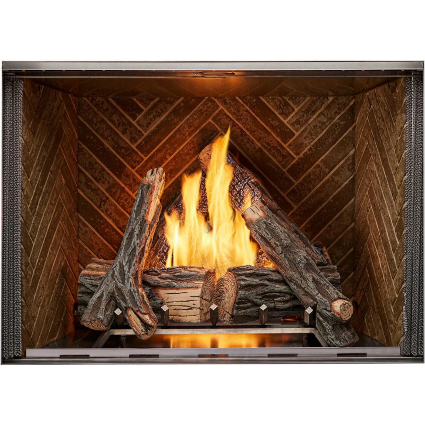 Majestic Courtyard 42" Traditional Outdoor Vent Free Natural Gas Fireplace With IntelliFire Ignition System