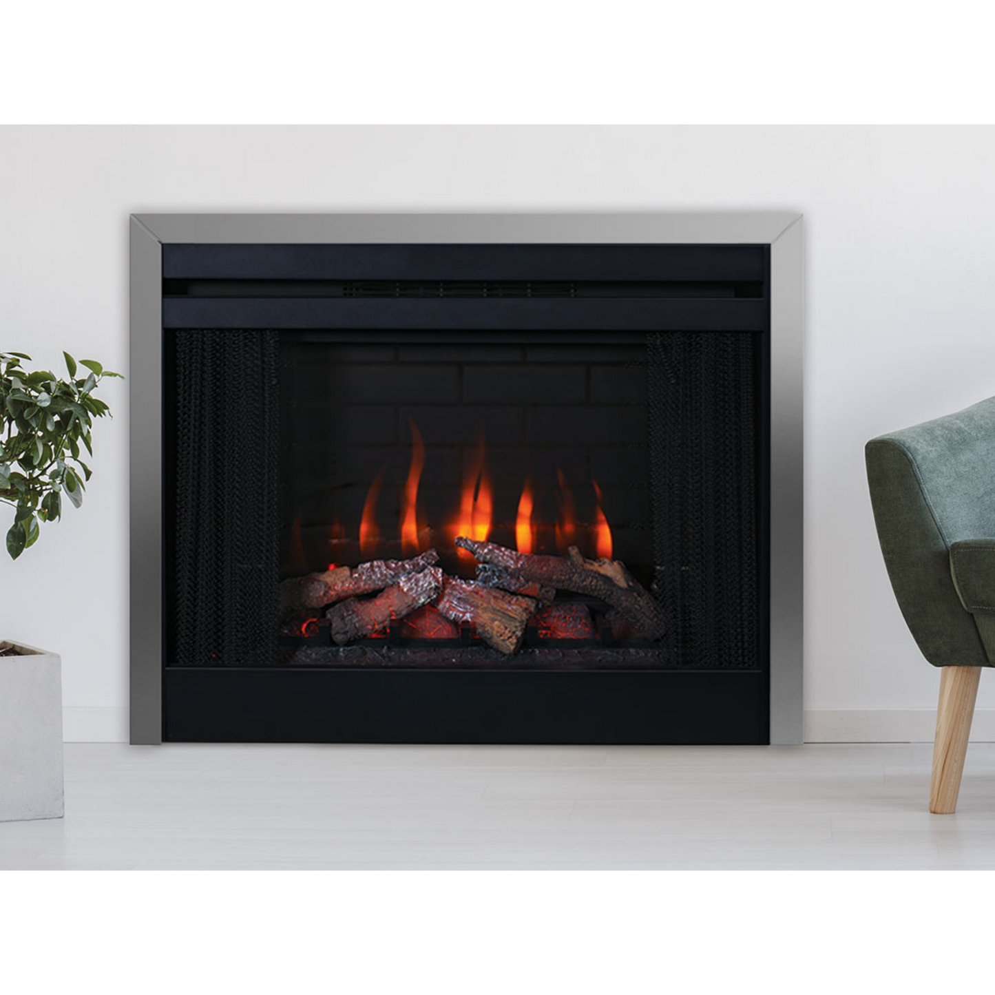 Superior ERT3033  33" Electric Fireplaces, Radiant, Front View