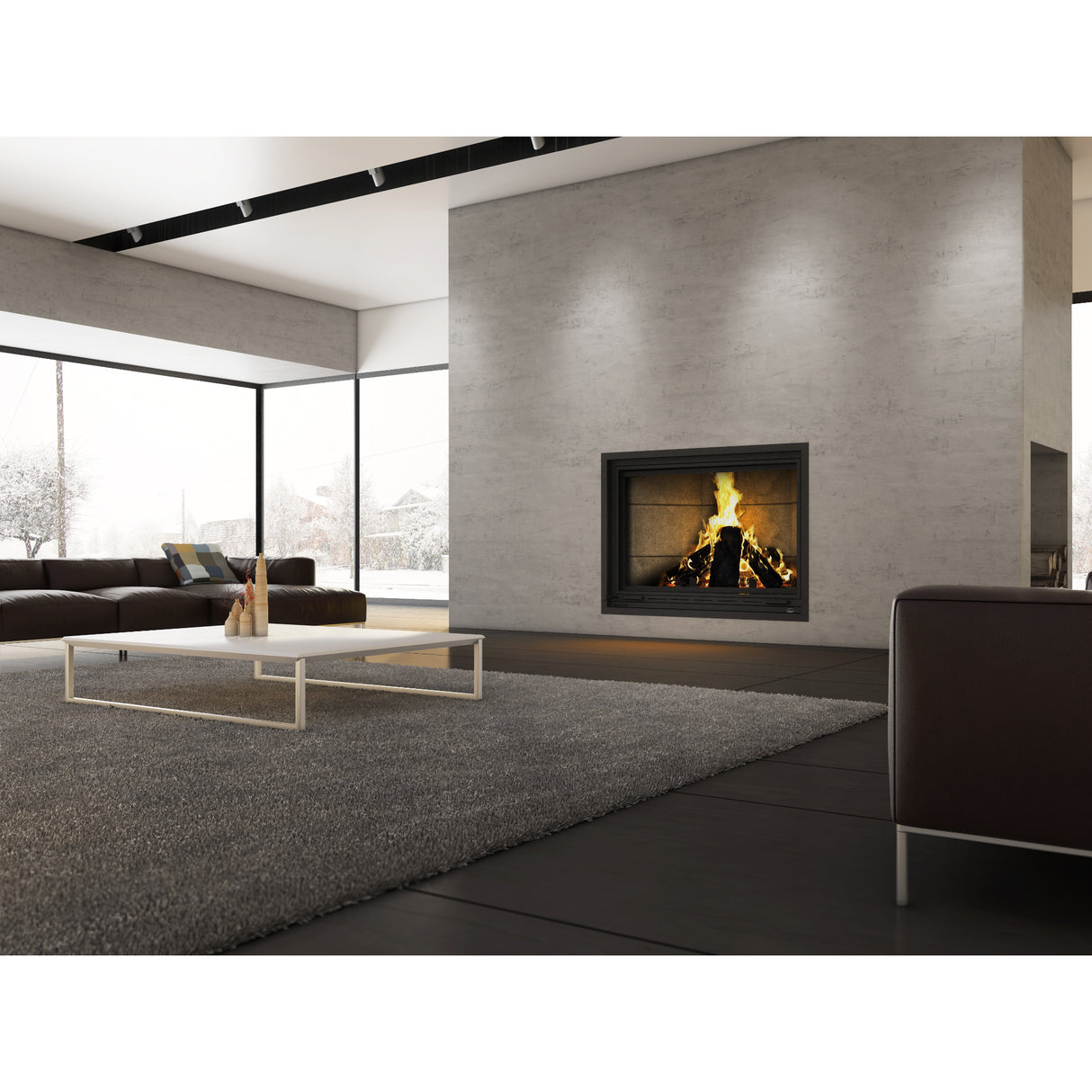 Valcourt Frontenac Clean Burning Decorative Wood Fireplace