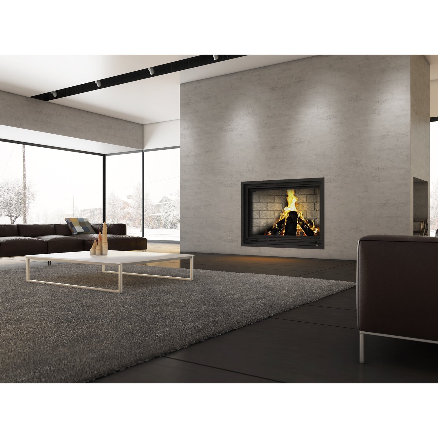 Valcourt Frontenac Clean Burning Decorative Wood Fireplace