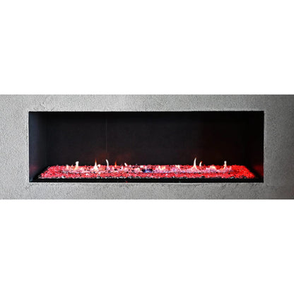 Grand Canyon 24"-60'' Bedrock II Ventless Linear Drop-In Burner and Case Natural Gas