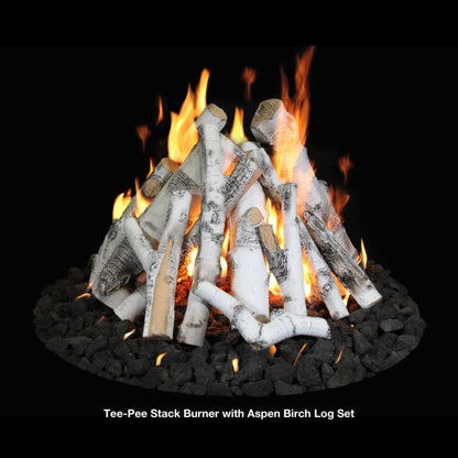 Grand Canyon Tee-Pee Stack Fire Pit Kit, Natural Gas - Logs Not Included