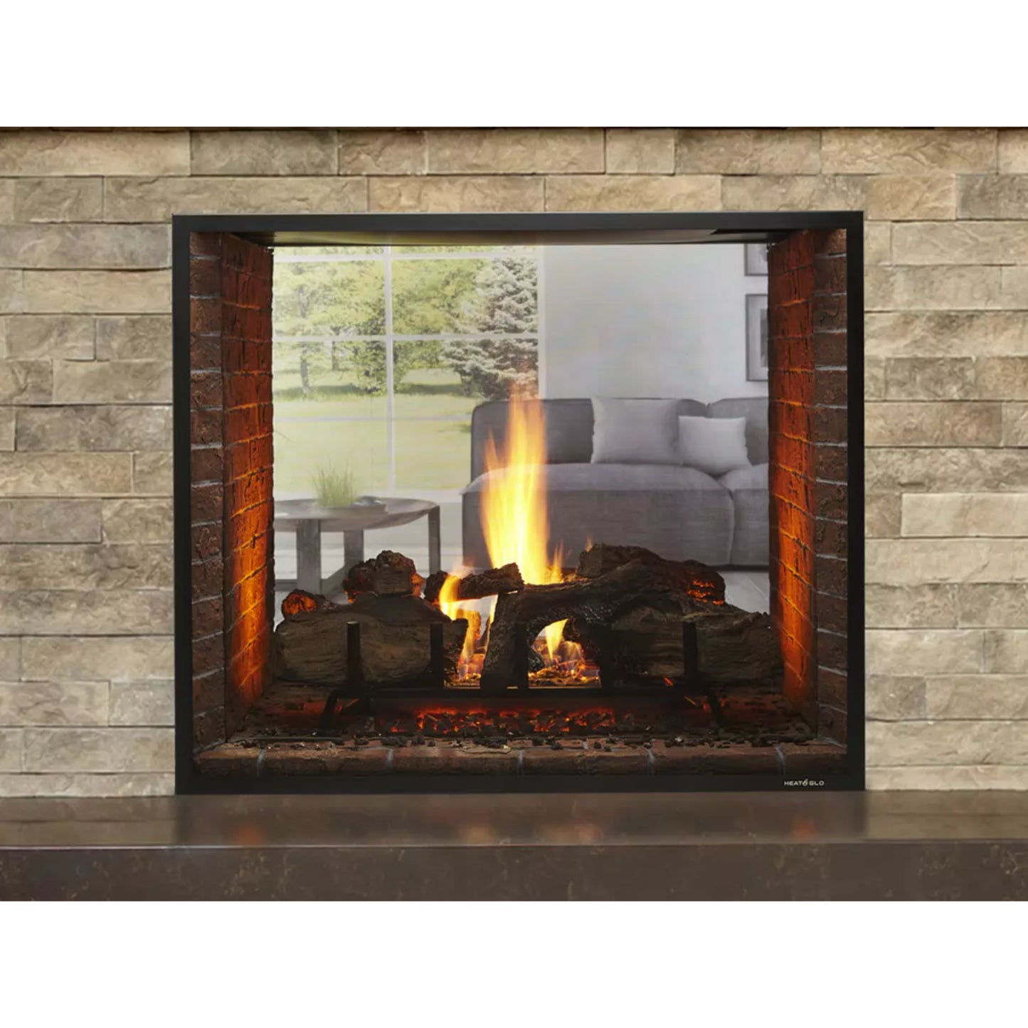 Heat & Glo Escape 42'' See-Through Direct Vent Gas Fireplace