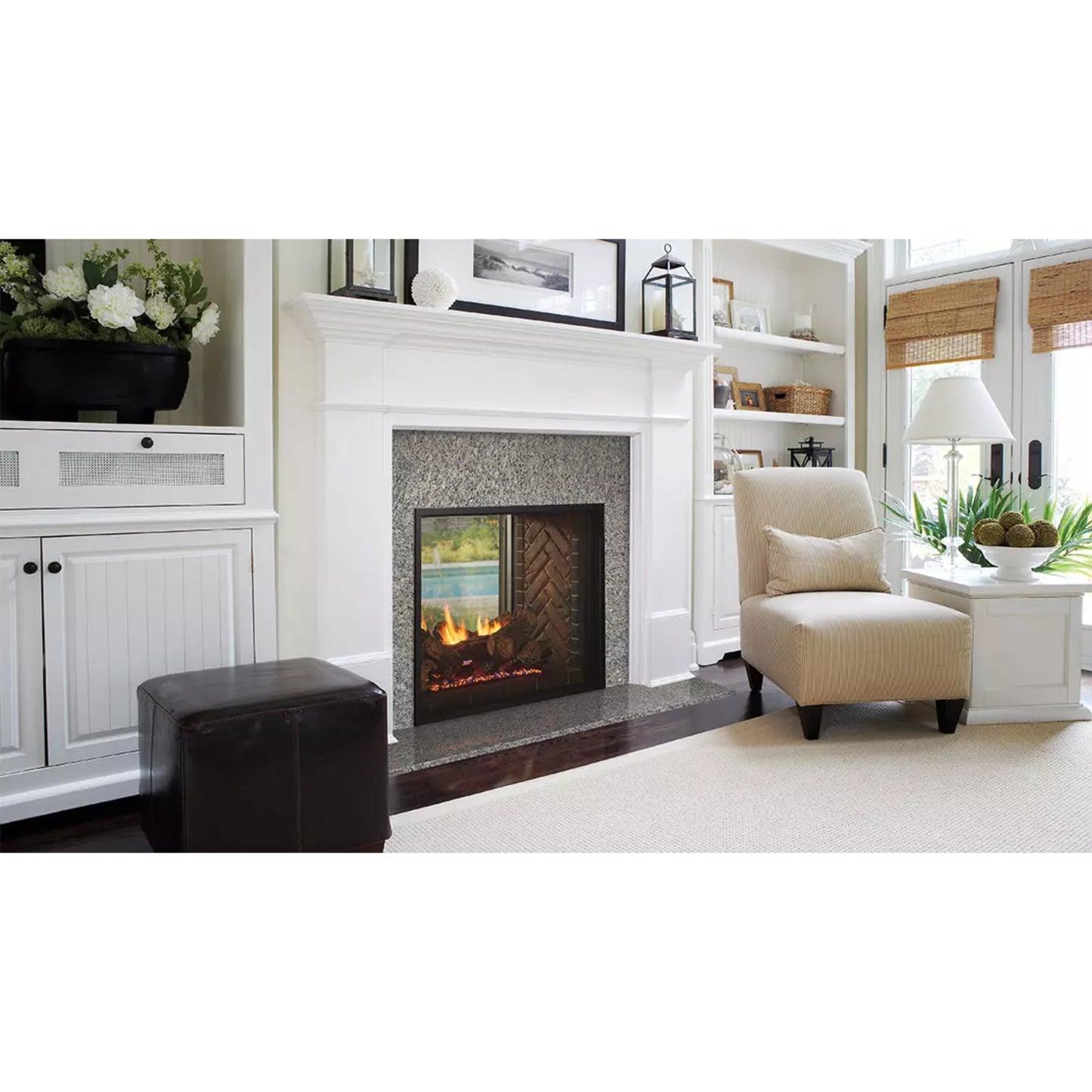 Heat & Glo Fortress 36'' Indoor/Outdoor See-Through Gas Fireplace