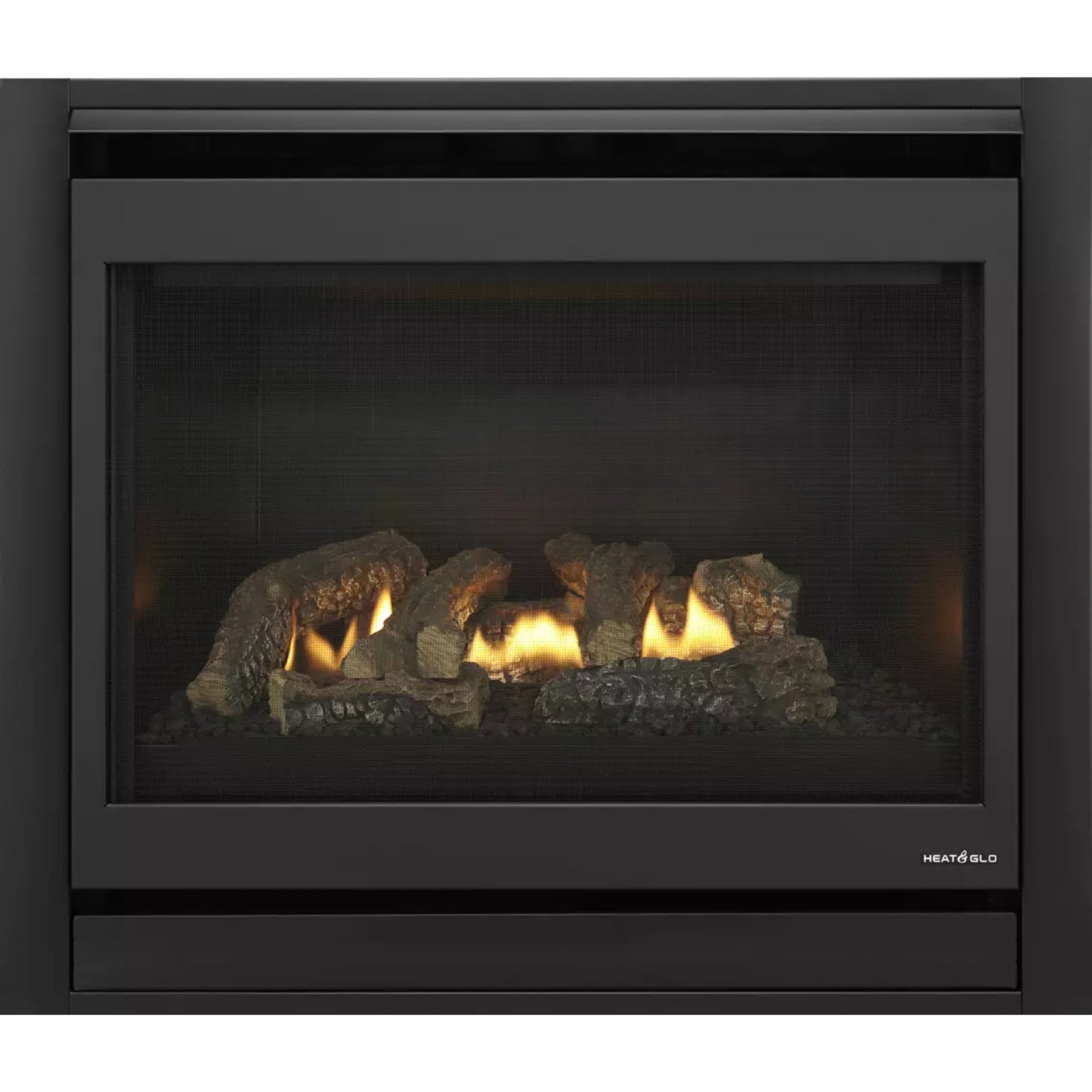 Heat & Glo SlimLine Fusion 32" Direct Vent Gas Fireplace Top/Rear with IntelliFire Touch (NG)