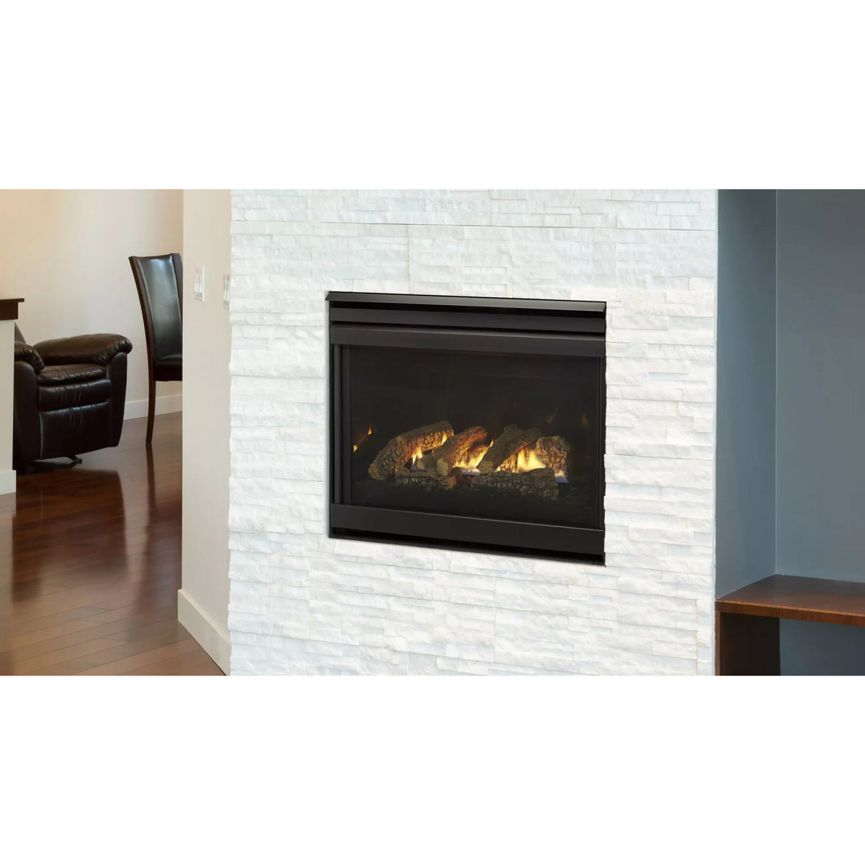 Heat & Glo SlimLine Fusion 32" Direct Vent Gas Fireplace Top/Rear with IntelliFire Touch (NG)