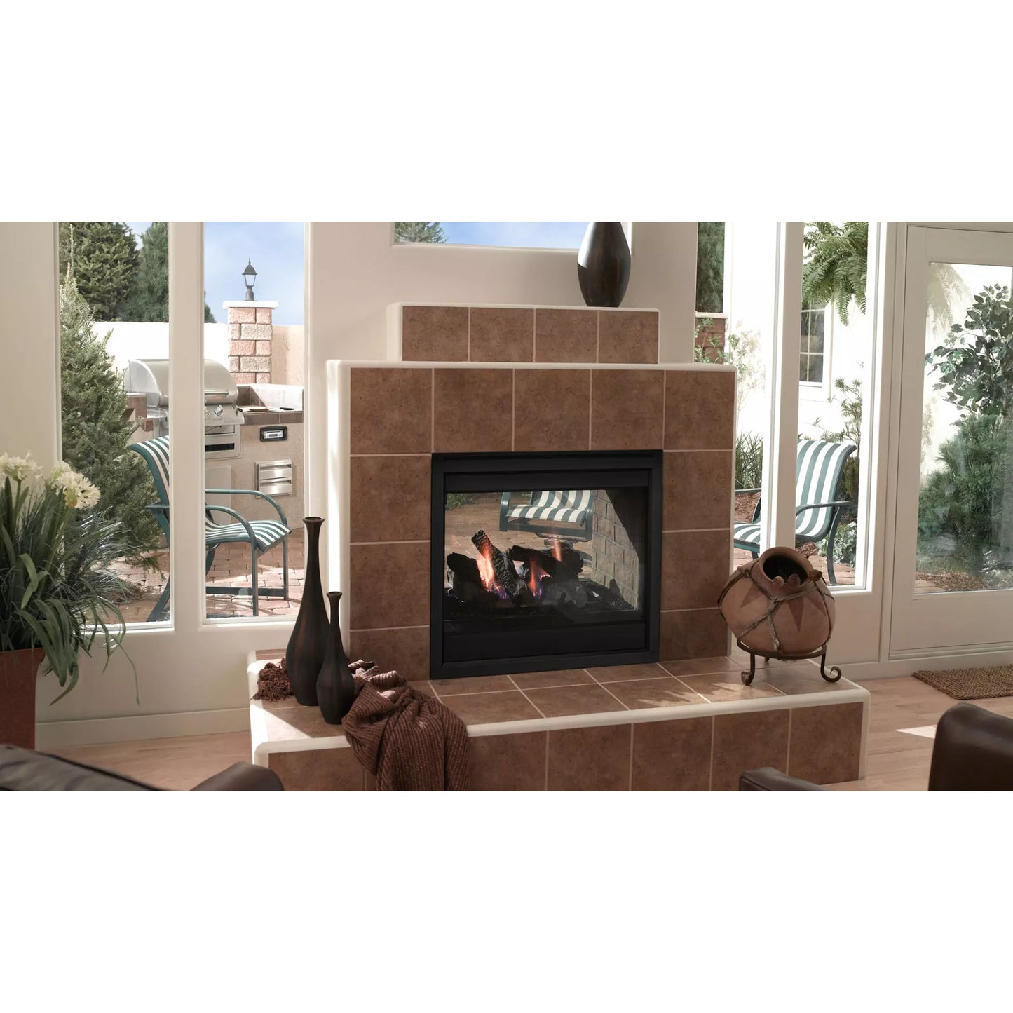 Heat & Glo Twilight 36" Indoor/Outdoor See-Through Gas Fireplace