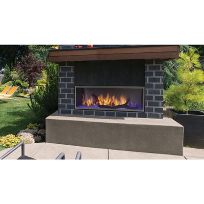 Majestic Lanai 48" Outdoor Gas Linear Fireplace with IntelliFire Ignition, Single-sided