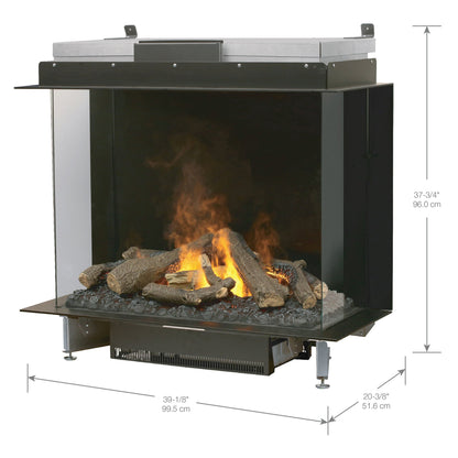 Dimplex Optimyst e-MatriX 39" Bay Three-Sided Built-in Water Vapor Electric Fireplace