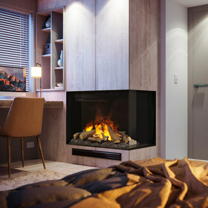 Dimplex Optimyst e-MatriX 37" Right-Facing Two-Sided Built-in Water Vapor Electric Fireplace