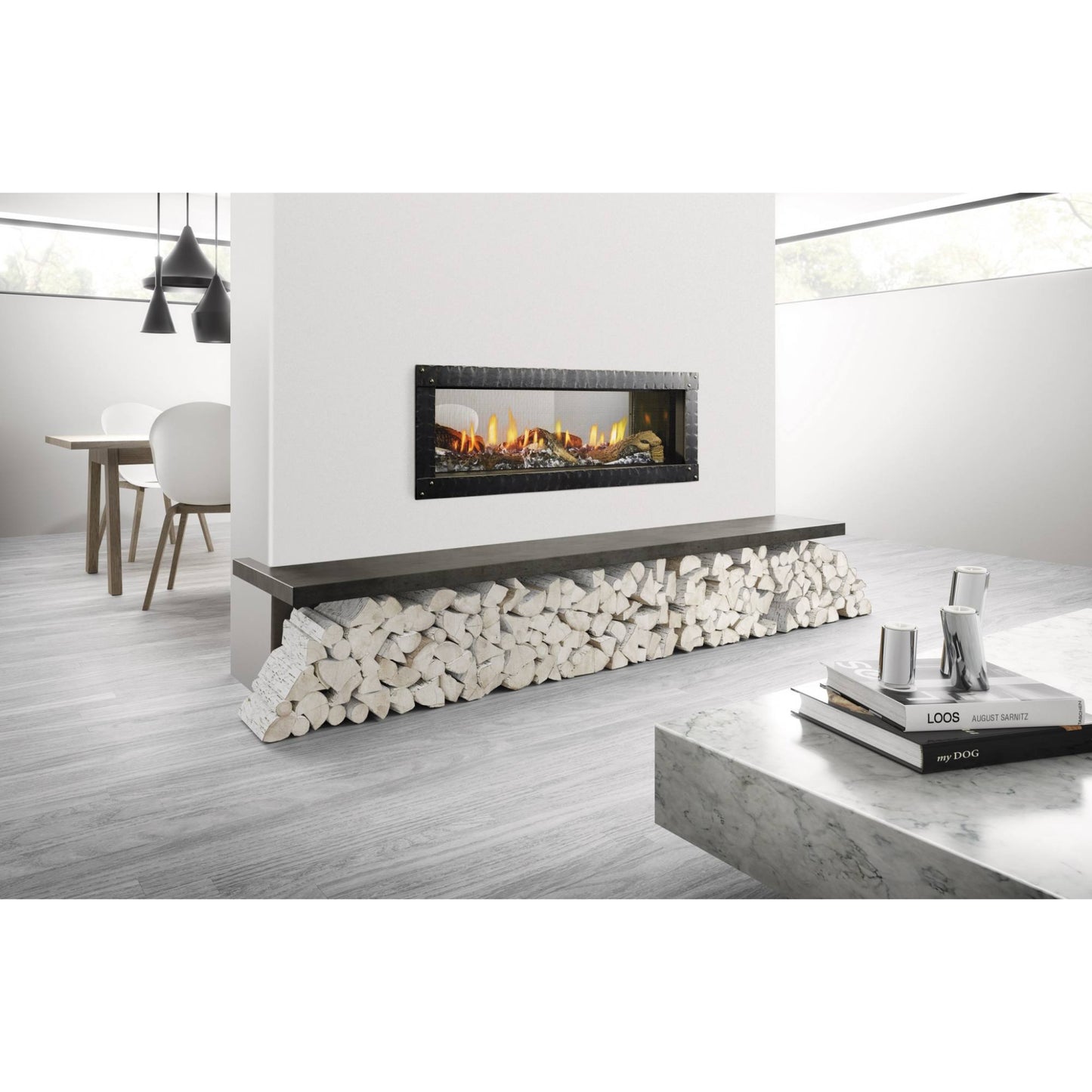 Heat & Glo MEZZO 36'' See-Through Top Direct Vent Fireplace with IntelliFire Touch Ignition (NG)