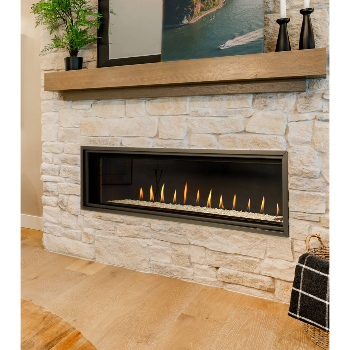 Montigo DRL6013 DelRay Linear Basic Fireplace