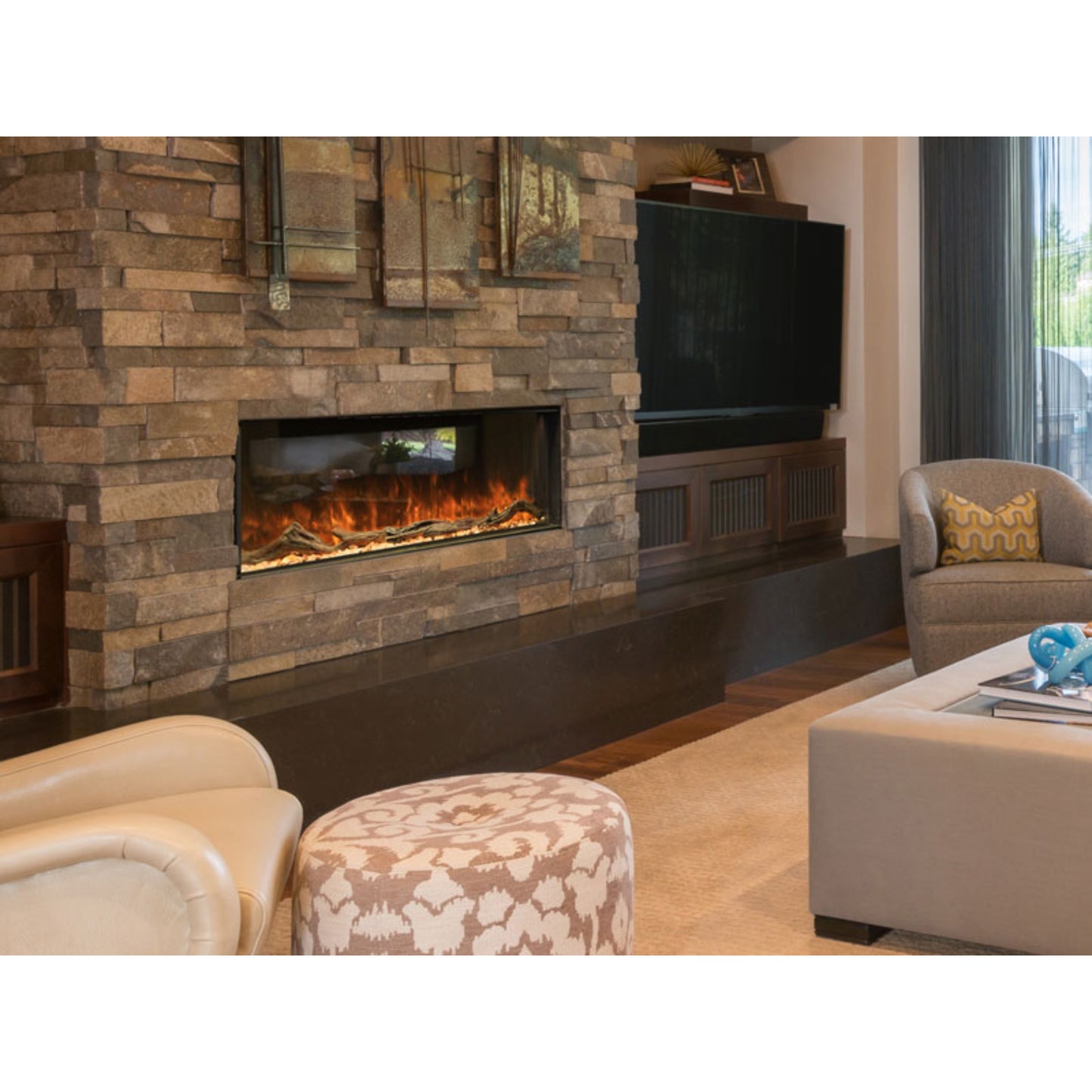 Modern Flames 120" Landscape Pro Multi-Sided Built-In Electric Fireplace