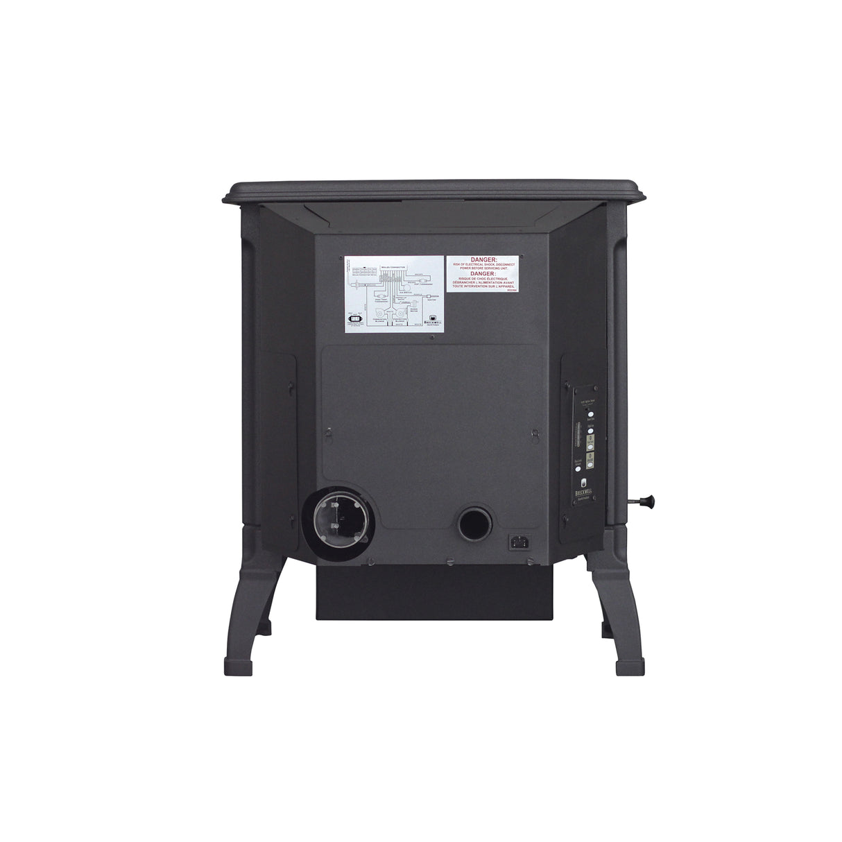 Breckwell Classic Cast SPC4000 w/ Ignitor - Flat Black