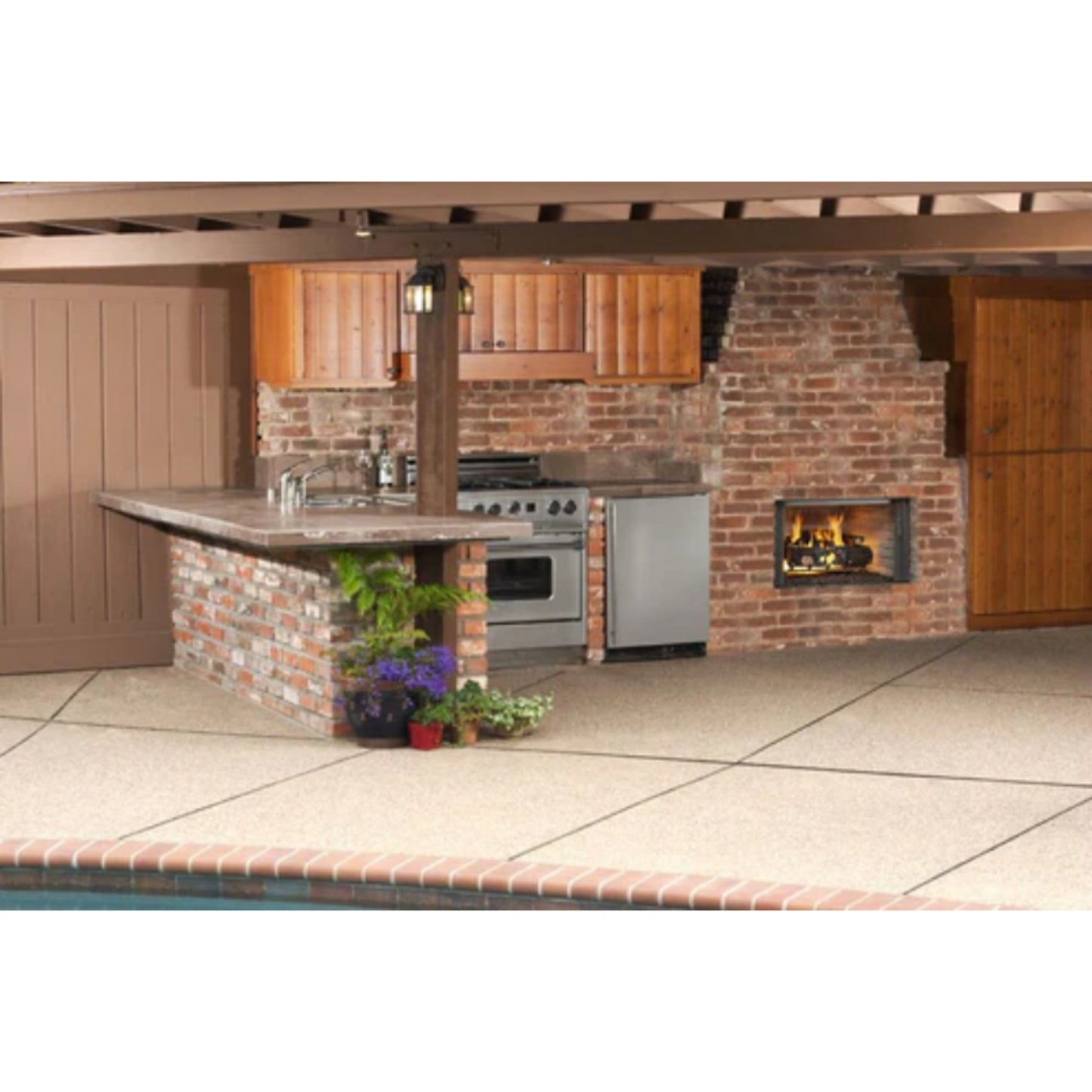 Majestic Villawood 42" Outdoor Wood Burning Fireplace