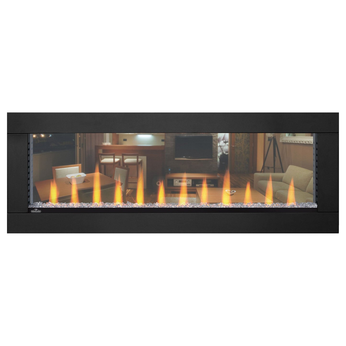 Napoleon Clearion 50 inch See Through Built in Electric Fireplace - Heater - NEFBD50HE - NEFBD50H Electric Fireplaces Depot